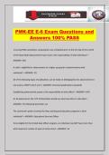 PMK-EE E-6 Exam Questions and Answers 100&percnt; PASS
