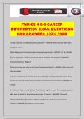 PMK-EE 4 E-6 CAREER INFORMATION EXAM QUESTIONS AND ANSWERS 100&percnt; PASS