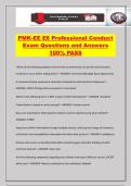 PMK-EE E6 Professional Conduct Exam Questions and Answers 100&percnt; PASS