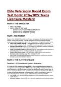 2026&sol;2027 Texas Veterinary Board Exam &lpar;SBE&rpar; Test Bank&colon; TBVME Law & Statutes Mastery