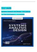 TEST BANK For Systems Analysis and Design 12th Edition By Tilley Scott &lbrace;All Chapters &lpar;1 - 12&rpar;&rcub; Latest Version A&plus;