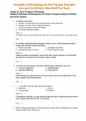 Test Bank for Essentials of Kinesiology for the Physical Therapist Assistant 3rd edition by Mansfield