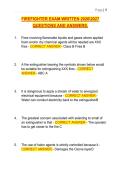FIREFIGHTER EXAM WRITTEN 20262027  QUESTIONS AND ANSWERS&period; 