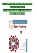  TEST BANK FOR ROSDAHL'S TEXTBOOK OF BASIC NURSING 12TH EDITION  CHAPTER 1 - 103 COMPLETE  QUESTIONS AND CORRECT ANSWERS 2026