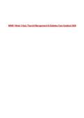 NR601 Week 5 Quiz Thyroid Management & Diabetes Care Updated 2026