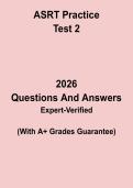ASRT Practice Test 2 PDF &vert; Radiography Certification Mock Exam & Review Question