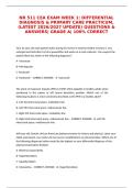 NR 511 CEA EXAM WEEK 1&colon; DIFFERENTIAL DIAGNOSIS & PRIMARY CARE PRACTICUM&comma; &lpar;LATEST 2026&sol;2027 UPDATE&rpar; QUESTIONS & ANSWERS&vert; GRADE A&vert; 100&percnt; CORRECT