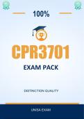 CPR3701 Exam Pack 2026  - Distinction Guaranteed