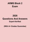 ARMS Block 2 Exam Review PDF &vert; Certification Practice Test & Study Guide