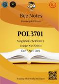 POL3701 Assignment 2 Semester 1 2026 &lpar;279370&rpar; Due 7 April 2026