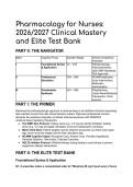 2026&sol;2027 Elite Test Bank&colon; Pharmacology for Nurses &lpar;Pathophysiologic Approach&comma; 7th Ed&period;&rpar; &vert; NCLEX Prep & Clinical Mastery