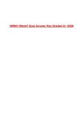 NR601 Week7 Quiz Answer Key Graded A&plus; 2026
