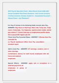 ADP Payroll Specialist Exam &vert;&vert; Most Recent Exam 2026-2027  Actual Complete Real Exam Questions  And Correct Answers  &lpar;Verified Answers&rpar; Already Graded A&plus; &vert; Guaranteed Success&excl;&excl; &vert;  Newest Exam &vert; Just Released&excl;&excl;