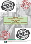 COM3706 - ASSIGNMENT 1 SOLUTIONS &lpar; SEMESTER 1 2026 &rpar;