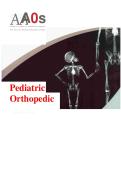 2026 Pediatric Orthopaedic Examination Answer Book  &lpar;All Chapters Covered&rpar; &lpar;Graded A&plus;&rpar;