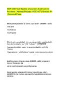 ANP 650 Final Review Questions And Correct Answers &vert; Newest Update 2026&sol;2027 &vert; Graded A&plus; &vert; Assured Pass&period;