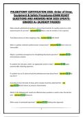 PHLEBOTOMY CERTIFICATION 2026 -Order of Draw&comma; Equipment & Safety Procedures-EXAM READY QUESTIONS AND ANSWERS-NEW 2026 UPDATE-GRADED A&plus; &lpar;ALREADY PASSED&rpar;