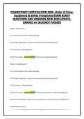 PHLEBOTOMY CERTIFICATION 2026 -Order of Draw&comma; Equipment & Safety Procedures-EXAM READY QUESTIONS AND ANSWERS-NEW 2026 UPDATE-GRADED A&plus; &lpar;ALREADY PASSED&rpar;