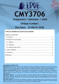 CMY3706 Assignment 1 &lpar;ANSWERS&rpar; Semester 1 2026 - DISTINCTION GUARANTEED&period;