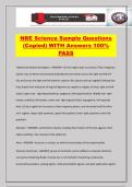 NBE Science Sample Questions &lpar;Copied&rpar; WITH Answers 100&percnt; PASS