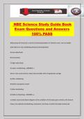 NBE Science Study Guide Book Exam Questions and Answers 100&percnt; PASS