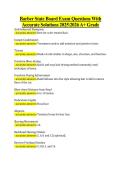 Barber State Board Exam Questions With  Accurate Solutions 20252026 A&plus; Grade