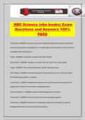 NBE Science &lpar;nbe books&rpar; Exam Questions and Answers 100&percnt; PASS