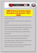 NBE Sciences Practice Exam Questions and Answers 100&percnt; PASS