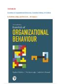 Test bank for Essentials of Organizational Behaviour&comma; Canadian Edition&comma; 3rd Edition by Robbins&comma; Judge&comma; and Breward &vert;all chapters covered Latest 2026&period;