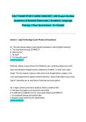 CALT EXAM STUDY GUIDE 2026&sol;2027 &vert; 400 Expert-Verified Questions & Detailed Rationales &vert; Academic Language Therapy &vert; Pass Guaranteed - A&plus; Graded