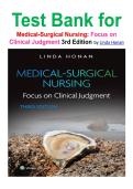 Test Bank for  Medical-Surgical Nursing&colon; Focus on  Clinical Judgment 3rd Edition by Linda Honan isbn-9781975190941
