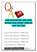 AAMI ACCOUNTING EXAM COMPLETE PACKAGE DEAL