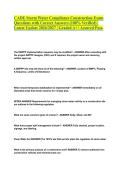 CADE Storm Water Compliance Construction Exam Questions with Correct Answers &lpar;100&percnt; Verified&rpar; &vert; Latest Update 2026&sol;2027 &vert; Graded A&plus; &vert; Assured Pass&period;