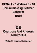 CCNA 1 v7 Modules 8&ndash;10&colon; Communicating Between Networks Exam PDF &vert; Practice Test & Study Guide