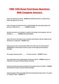FDM 1303 Korpi Final Exam Questions With Complete Answers 