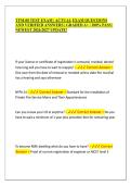 TFM-08 TEST EXAM &vert; ACTUAL EXAM QUESTIONS AND VERIFIED ANSWERS &vert; GRADED A&plus; &vert; 100&percnt; PASS &vert; NEWEST 2026&sol;2027 UPDATE&excl;