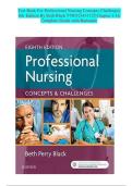 Test Bank For Professional Nursing Concepts Challenges 8th Edition By Beth Black 9780323431125 Chapter 1-16 Complete Guide with Rationale