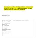 FLORIDA 240 LICENSE EXAM QUESTIONS AND CORRECT ANSWERS &vert; GRADED A&plus; &vert; VERIFIED ANSWERS &vert; LATEST VERSION 2026-2027 &vert; 100&percnt; ASSURED PASS&period;