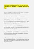LTC Exam 2026 Questions With Correct Answers &vert; Latest Updated 2026&sol;2027 &vert; Graded A&plus; &vert; Guaranteed Pass&period;