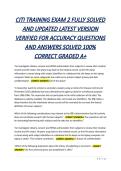 CITI TRAINING EXAM 2 FULLY SOLVED AND UPDATED LATEST VERSION VERIFIED FOR ACCURACY QUESTIONS AND ANSWERS SOLVED 100&percnt; CORRECT GRADED A&plus;