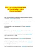 mdc 3 exam 2 &lbrace;latest 2025-26&rcub;&rcub; Questions And verified Answers 100&percnt;Guaranteed pass&period;