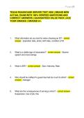 TEXAS ROADHOUSE SERVER TEST 2026 &vert; BRAND NEW ACTUAL EXAM WITH 100&percnt; VERIFIED QUESTIONS AND CORRECT ANSWERS &vert; GUARANTEED VALUE PACK &vert; ACE YOUR GRADES &vert; GRADED A&plus;&period;