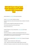 NUR2407 Exam 1 Rasmussen Summer &sol;NUR 2407 EXAM 1 &sol; NUR2407 EXAM 1 &lpar; LATEST 2024-2025 &rpar;PHARMACOLOGY&colon; RASMUSSEN COLLEGE&sol;GET IT 100&percnt; ACCURATE&excl; &sol;GRADED A&plus;
