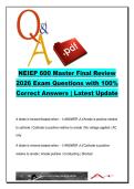 NEIEP 600 EXAM COMPLETE PACKAGE DEAL