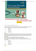 Test Bank for Nursing Health Assessment&colon; A Best Practice Approach 4th Edition Jensen &vert; Complete pdf &vert;2026&period;