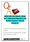 NFPA 1001 Firefighter I Exam Prep &ndash; ICS Command&comma; SCBA Safety&comma; Forcible Entry&comma; Fire Behavior & Ladder Operations &lpar;110 Questions and Answers&rpar;