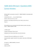 NURS 3632 UTA Exam 1 Questions With Correct Answers&period;