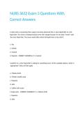 NURS 3632 Exam 3 Questions With Correct Answers