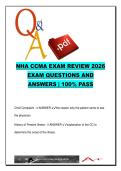 NHA CCMA Certification Exam Review &ndash; Vital Signs&comma; ECG Interpretation&comma; Phlebotomy&comma; Infection Control & Medical Terminology &lpar;180 Questions and Answers&rpar; &ndash; National Healthcareer Association &lpar;NHA&rpar;