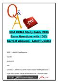 NHA CCMA Exam Study Guide &ndash; Infection Control&comma; ECG Interpretation&comma; Phlebotomy&comma; Vital Signs & Medical Billing &lpar;320 Questions and Answers&rpar; &ndash; National Healthcareer Association &lpar;NHA&rpar;